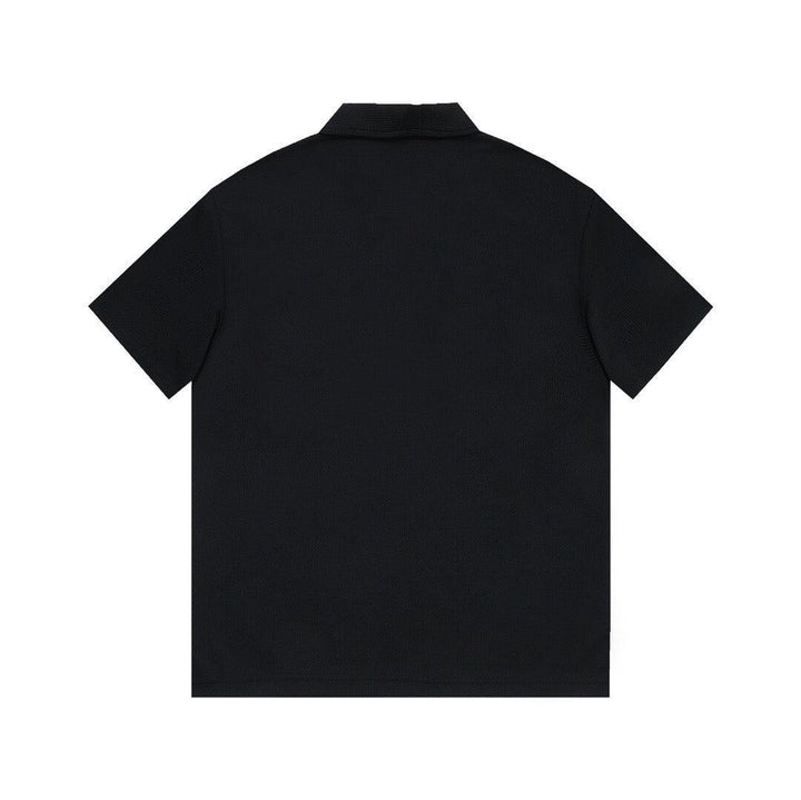 Louis Vuitton Black T-Shirt with Collar