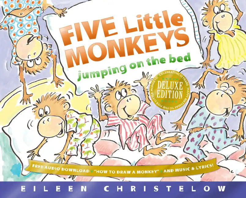 Five Little Monkeys Jumping on the Bed Deluxe Edition - Hardcover