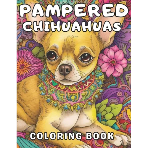 Pampered Chihuahuas Coloring Book: A Dog Coloring Book For Adults and Kids - Paperback