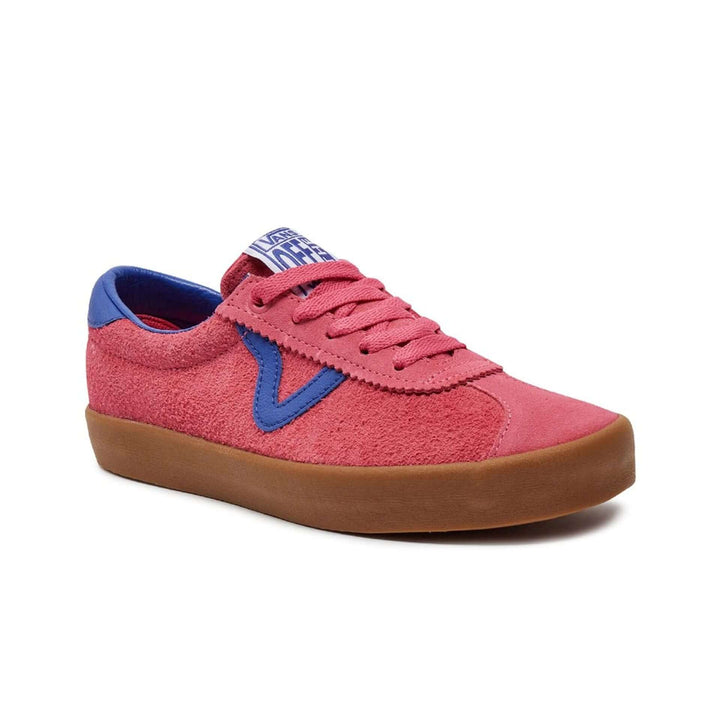Vans pink, blue low top leather Sneakers