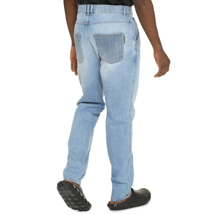 Balmain Cropped Straight Jeans Men