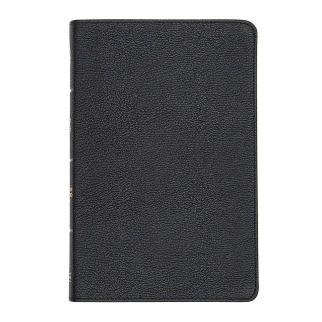 CSB Thinline Bible, Black Genuine Leather - Leather