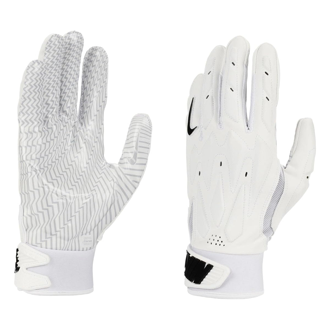 Nike D-Tack 7.0 Lineman Football Gloves (White | White | Black XX-Large)