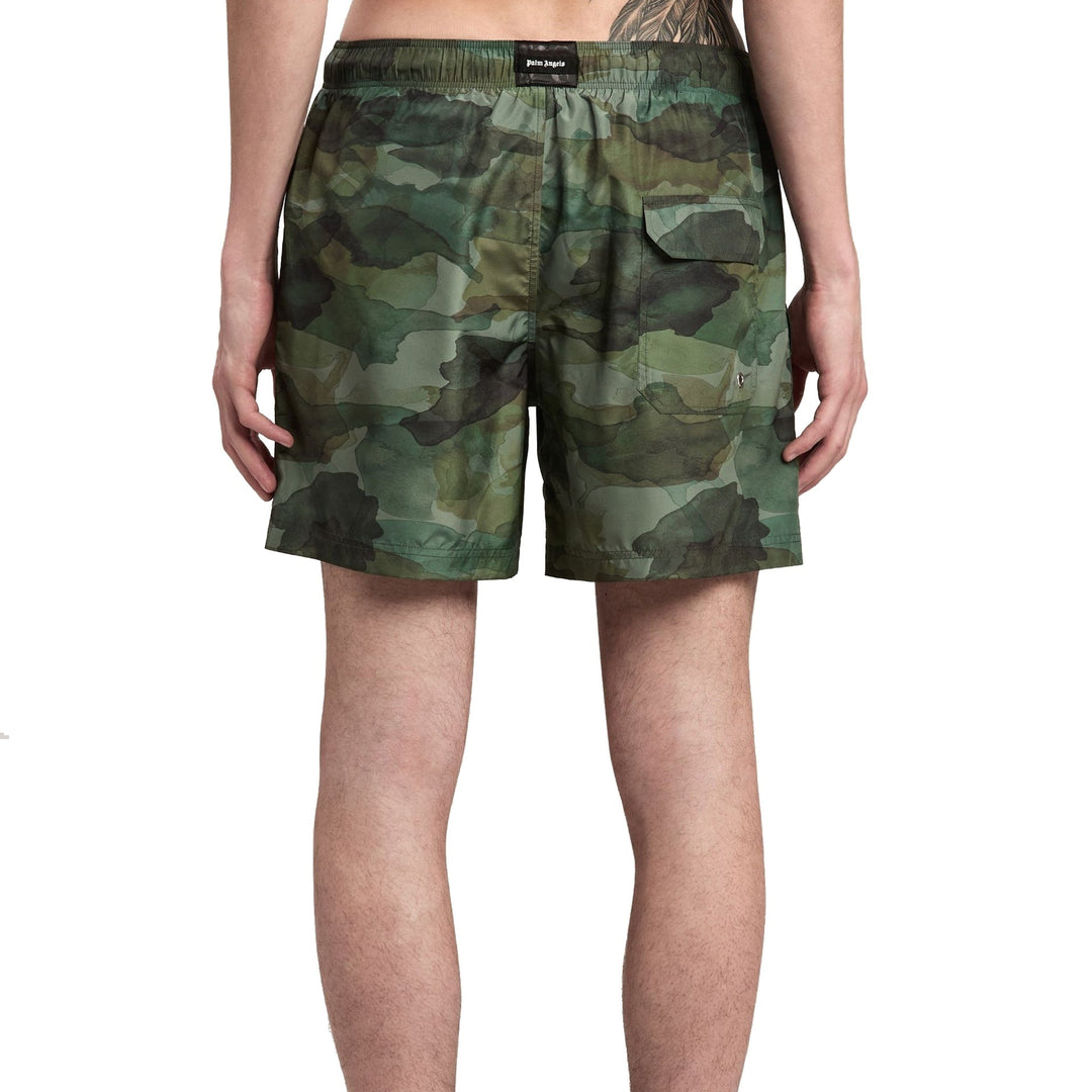 Palm Angels Camouflage Swim Shorts Men