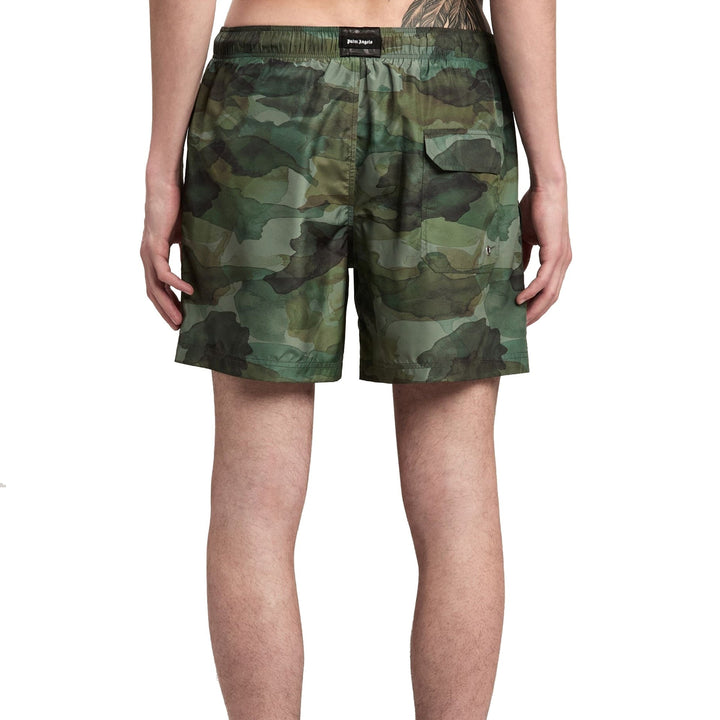 Palm Angels Camouflage Swim Shorts Men