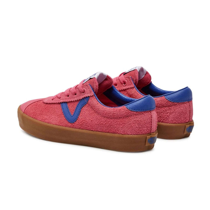 Vans pink, blue low top leather Sneakers