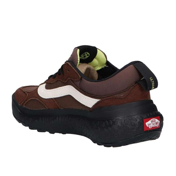Vans brown, white low top unisex leather sneakers
