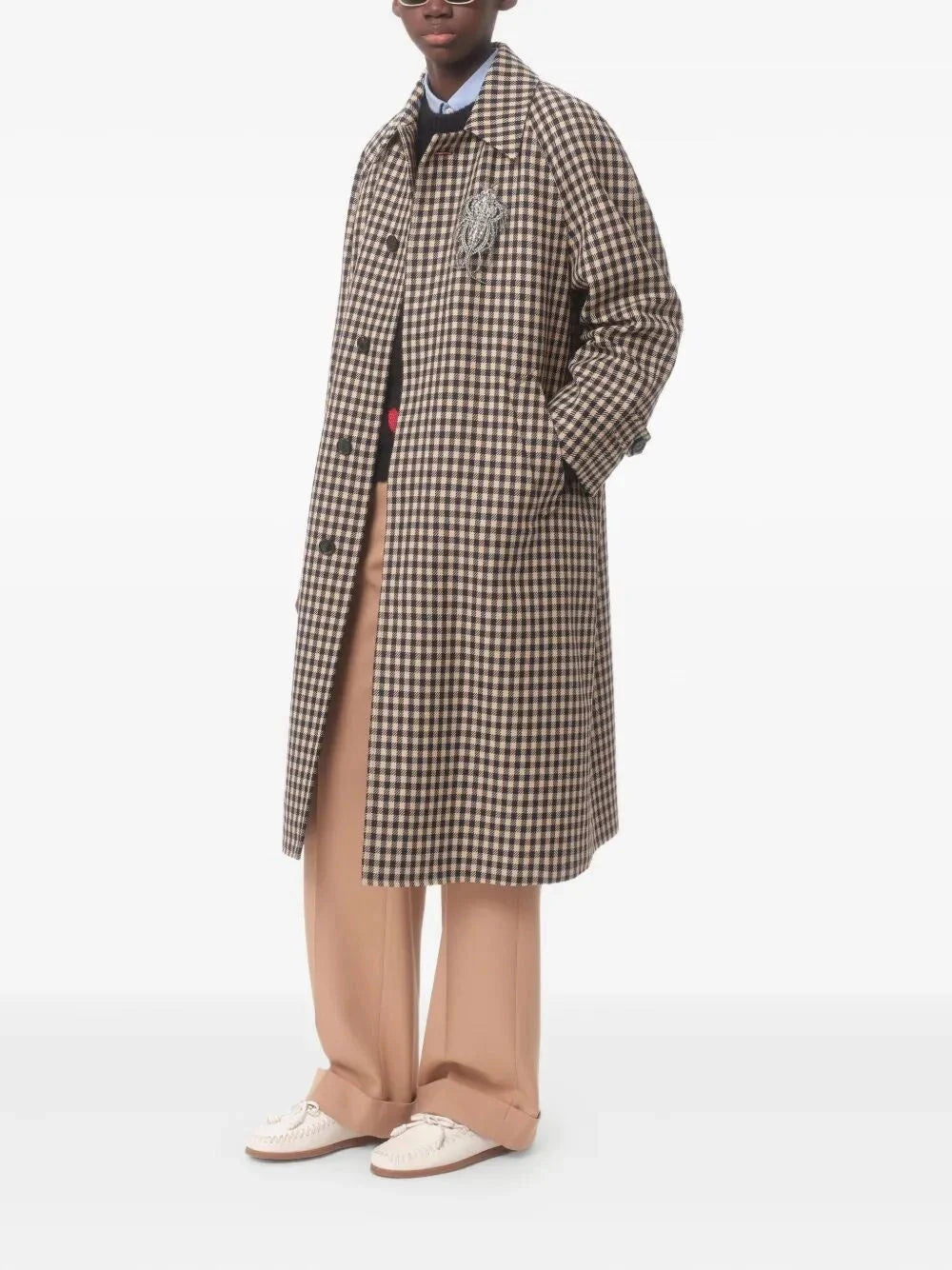 Valentino Garavani Men Check Coat