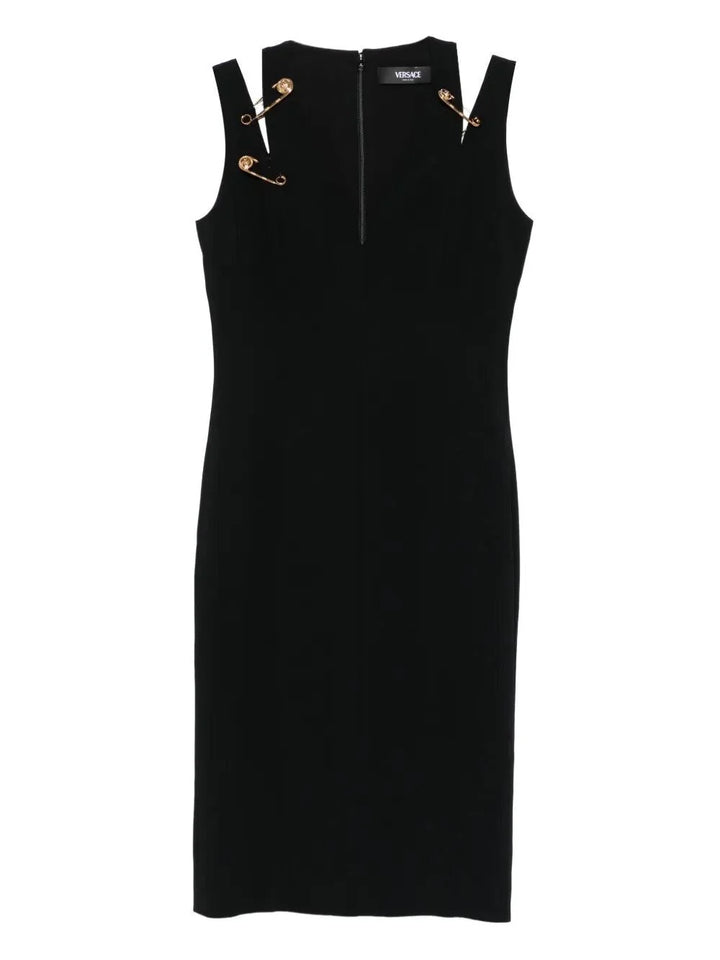 Versace Women Cocktail Dress `Responsible` Techno Cady Stretch