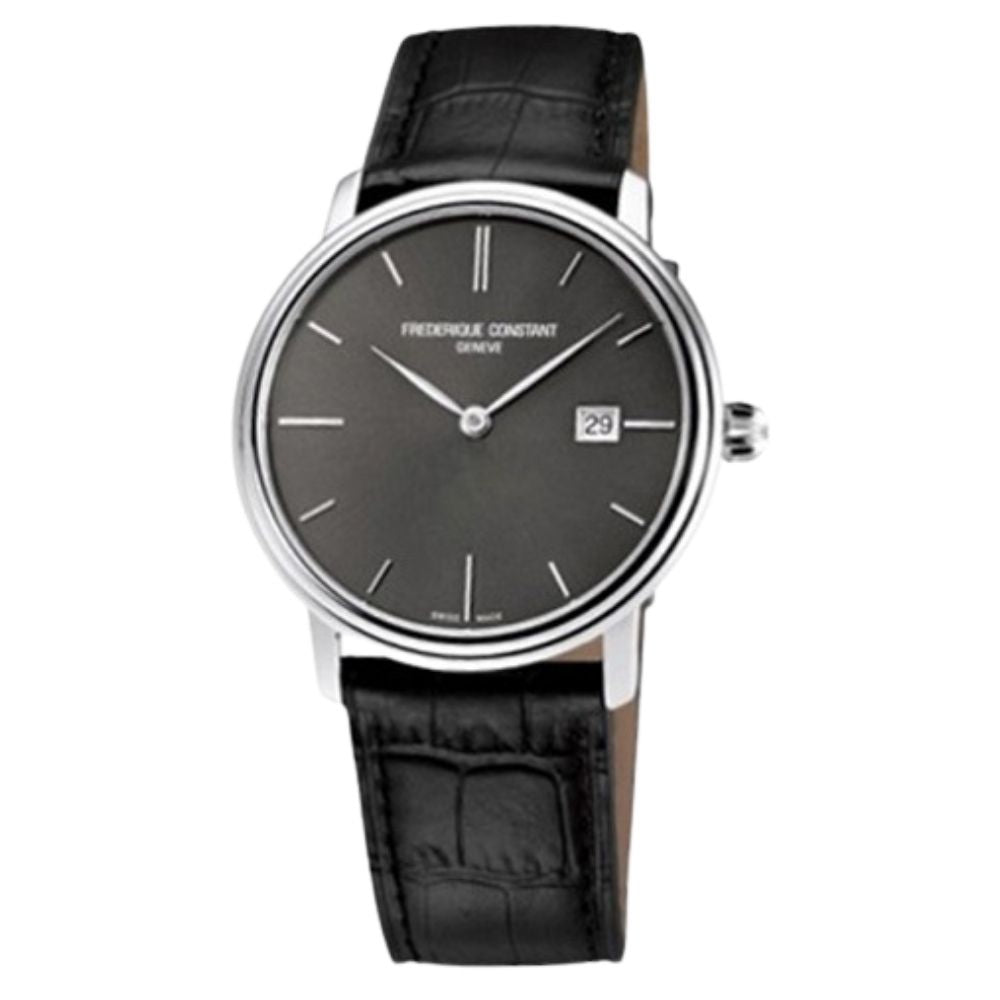 Frederique Constant black band watch