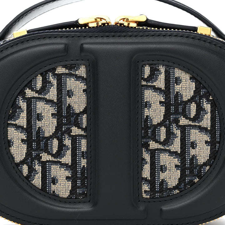 Christian Dior Signature Oval Camera Bag Calfskin with Embossed CD Signature