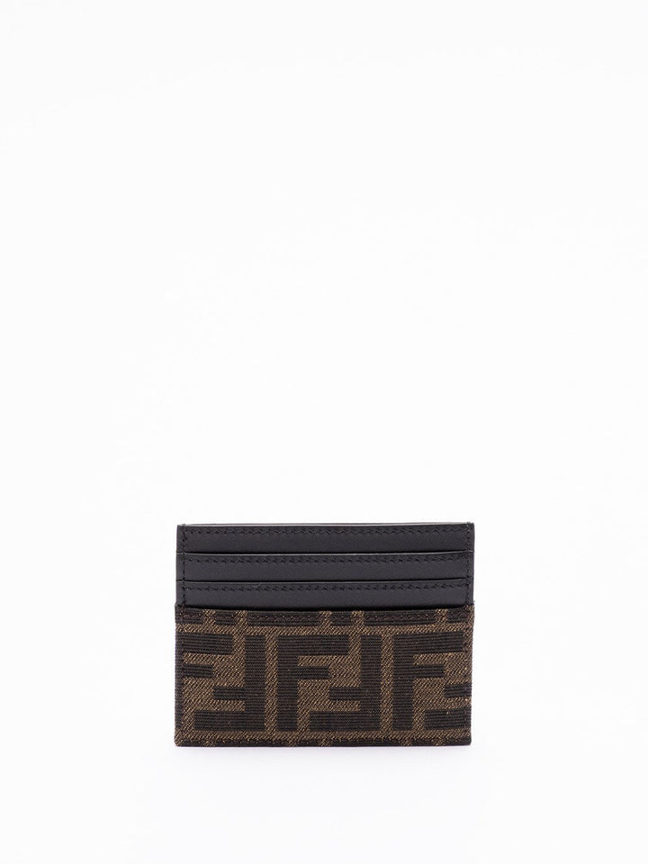 Fendi Men `Ff` Jacquard Card Holder