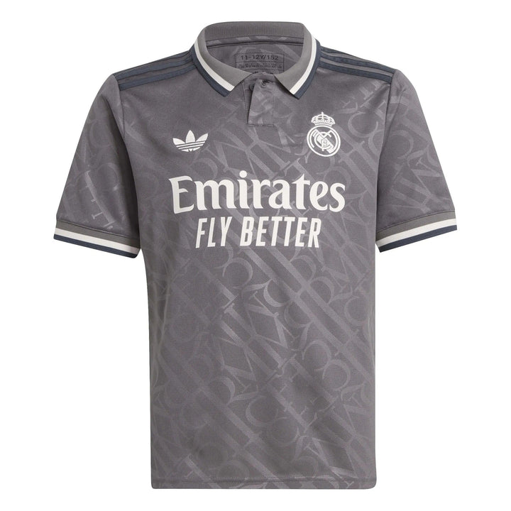 adidas Boys Real Madrid 24/25 Third Jersey Charcoal