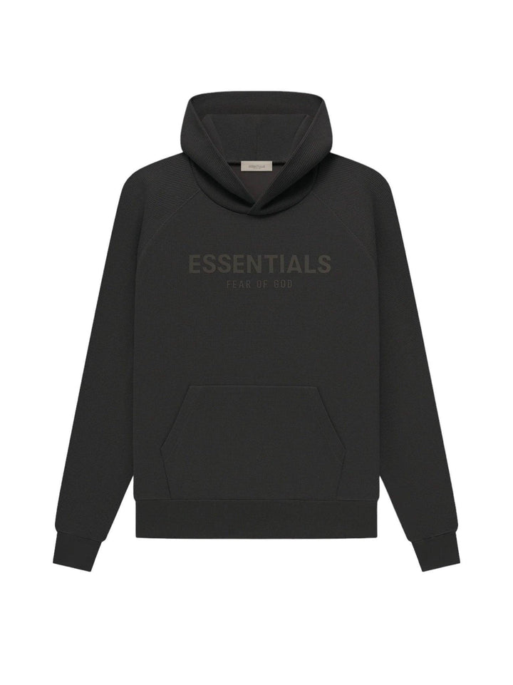 Fear of God Essentials Waffle Raglan Hoodie Off-Black