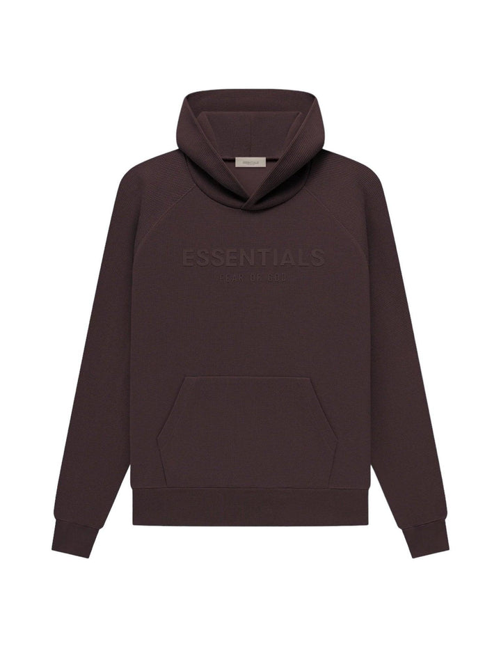 Fear of God Essentials Waffle Raglan Hoodie Plum