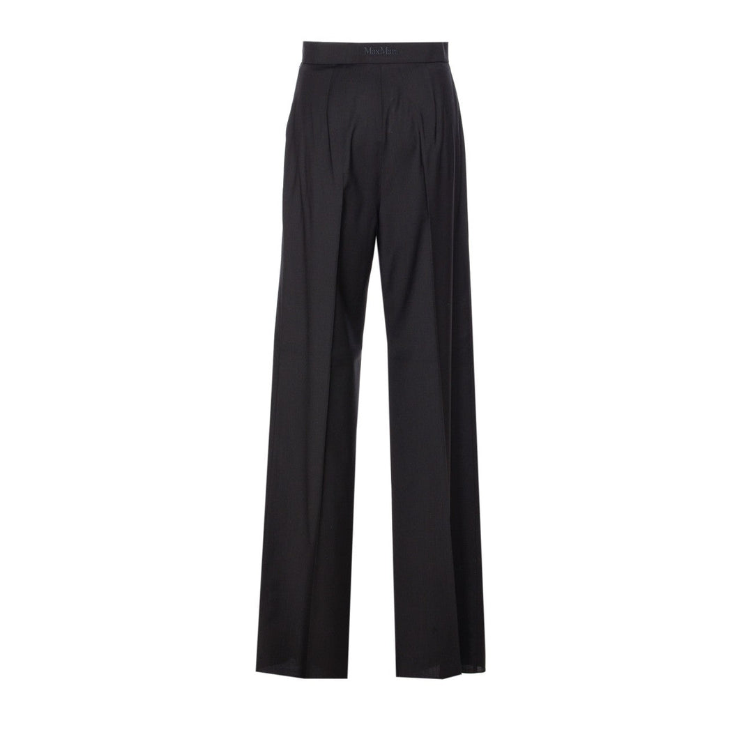 Max Mara Women Fernet Straight Trousers In Wool Right