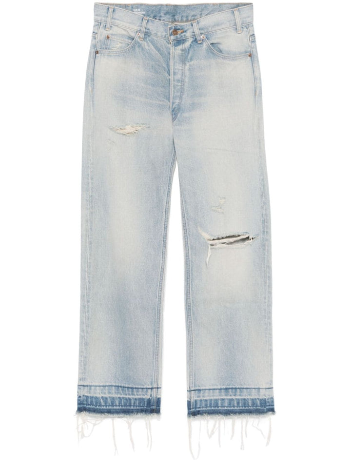 Celine Men Jeans Wesley In Denim Lavaggio Eastside Distressed