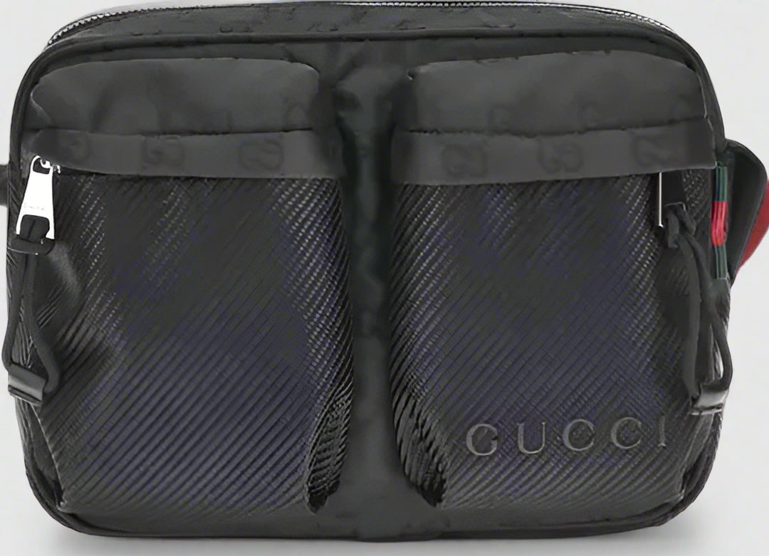 GUCCI men's black Nexus Small Shoulder Bag