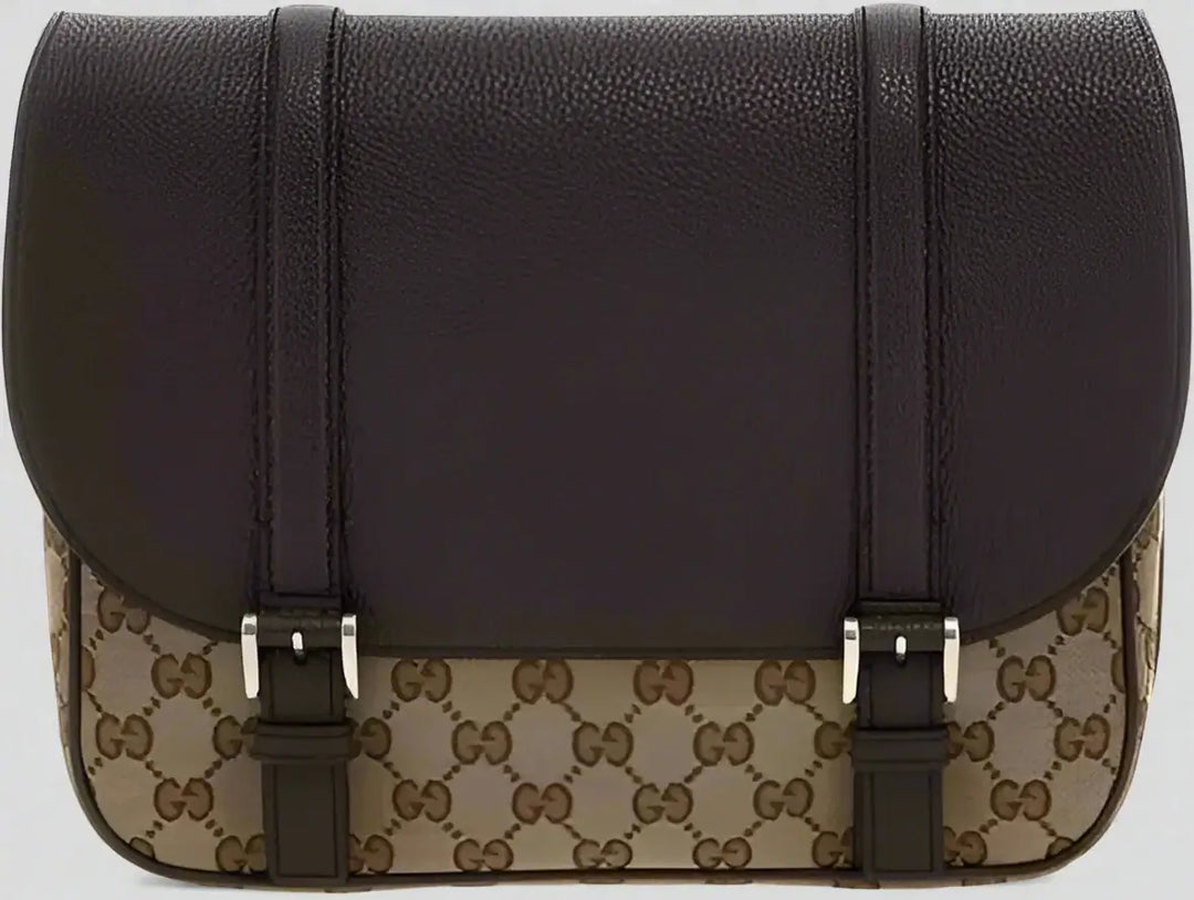 GUCCI men's brown GG Crossbody Bag