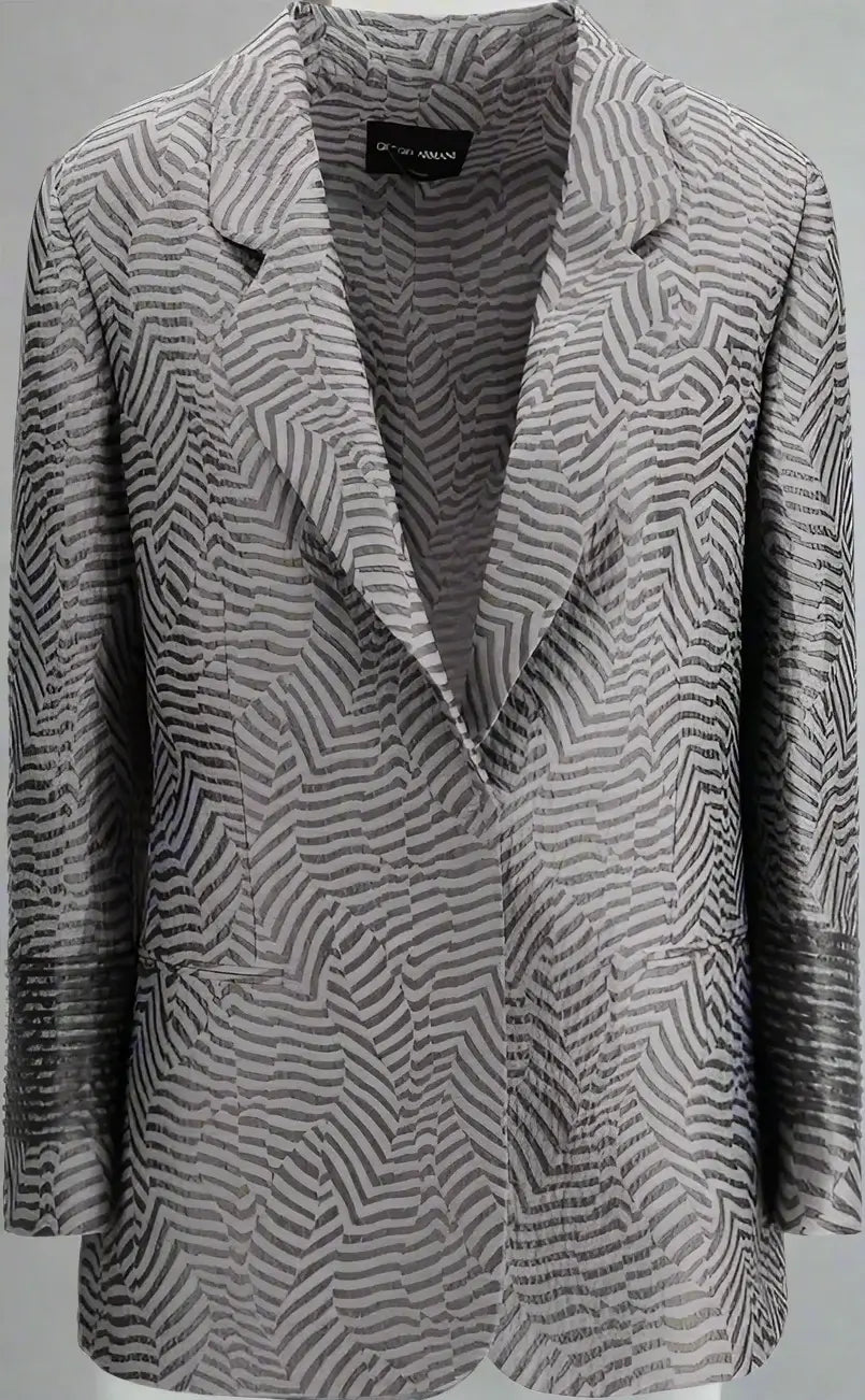 Giorgio Armani Embroidered striped Blazer