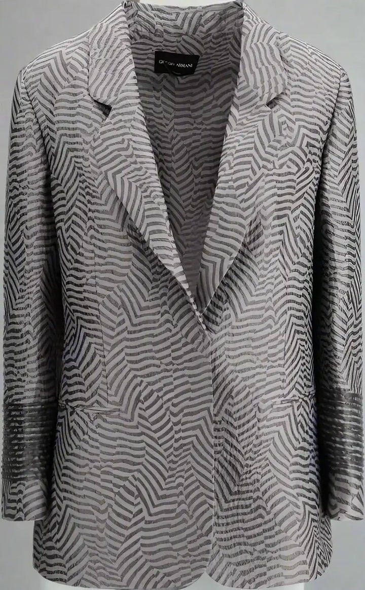 Giorgio Armani Embroidered striped Blazer