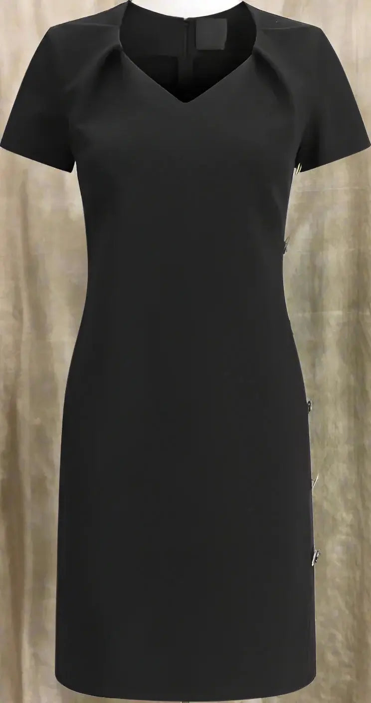 GIVENCHY black side button down Dress