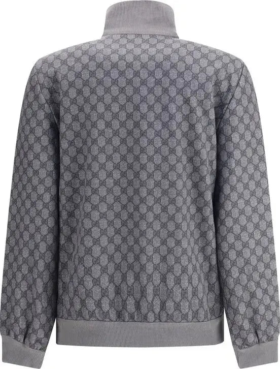 GUCCI women's grey Zippered sweatshirt