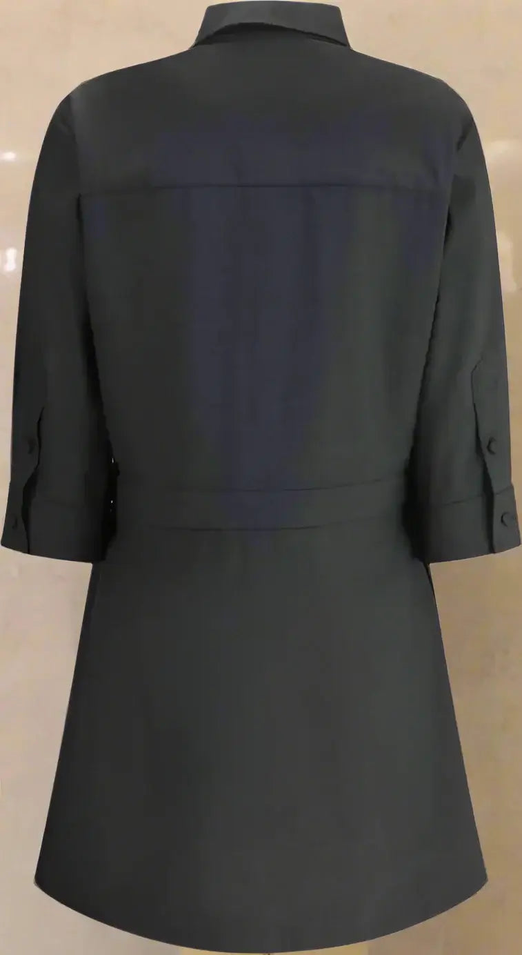 Black coat on a white background