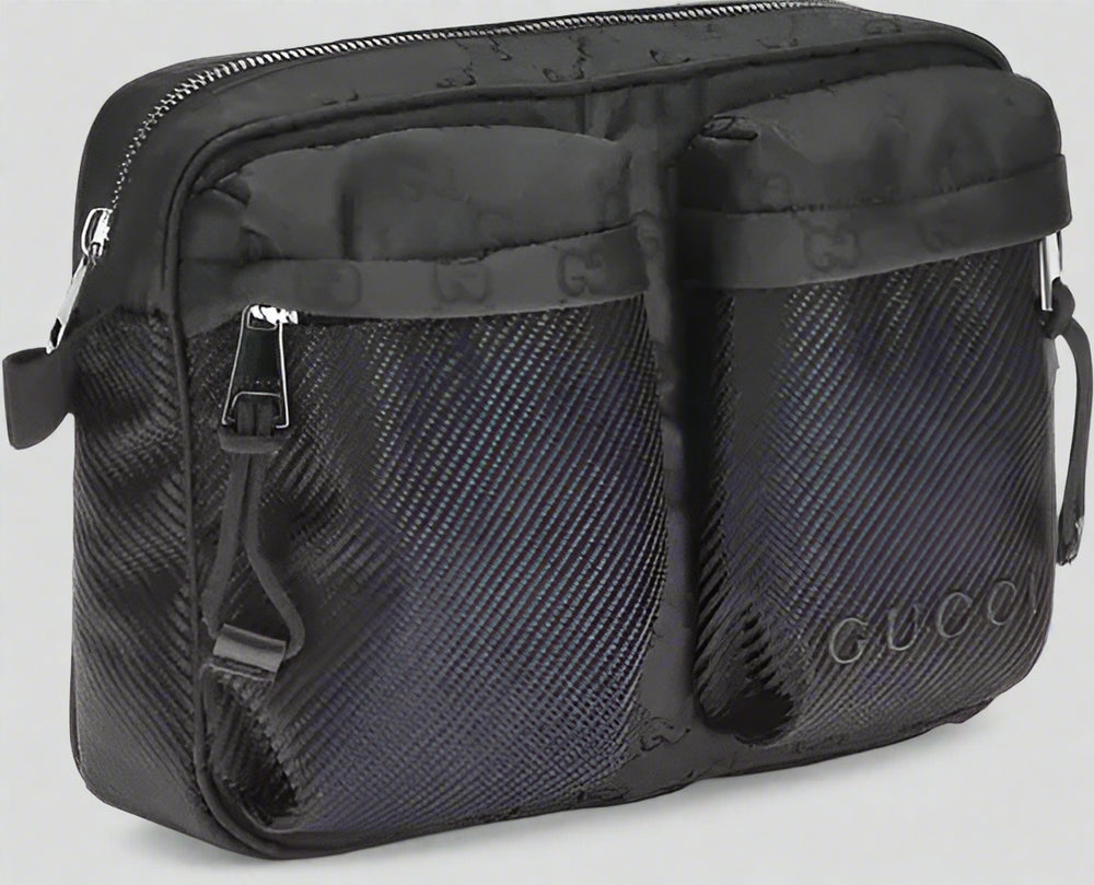 GUCCI men's black Nexus Small Shoulder Bag