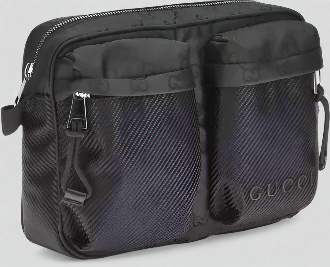 GUCCI men's black Nexus Small Shoulder Bag