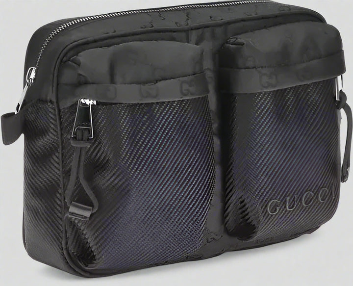 GUCCI men's black Nexus Small Shoulder Bag