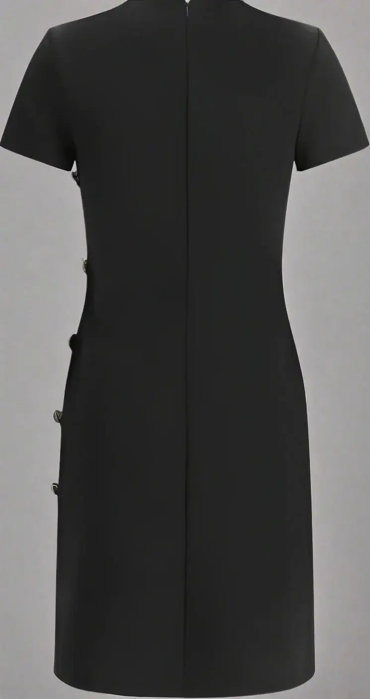 GIVENCHY black side button down Dress