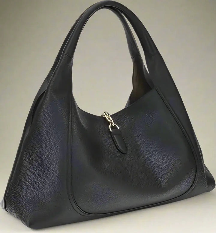 GUCCI SOFTBIT brown leather maxi Shoulder Bag