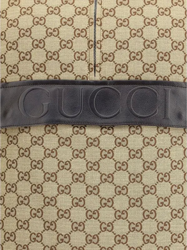 Close up of GUCCI monogram clothing