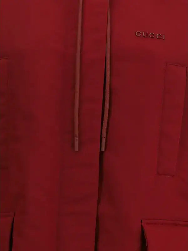 Red front view of GUCCI jacket