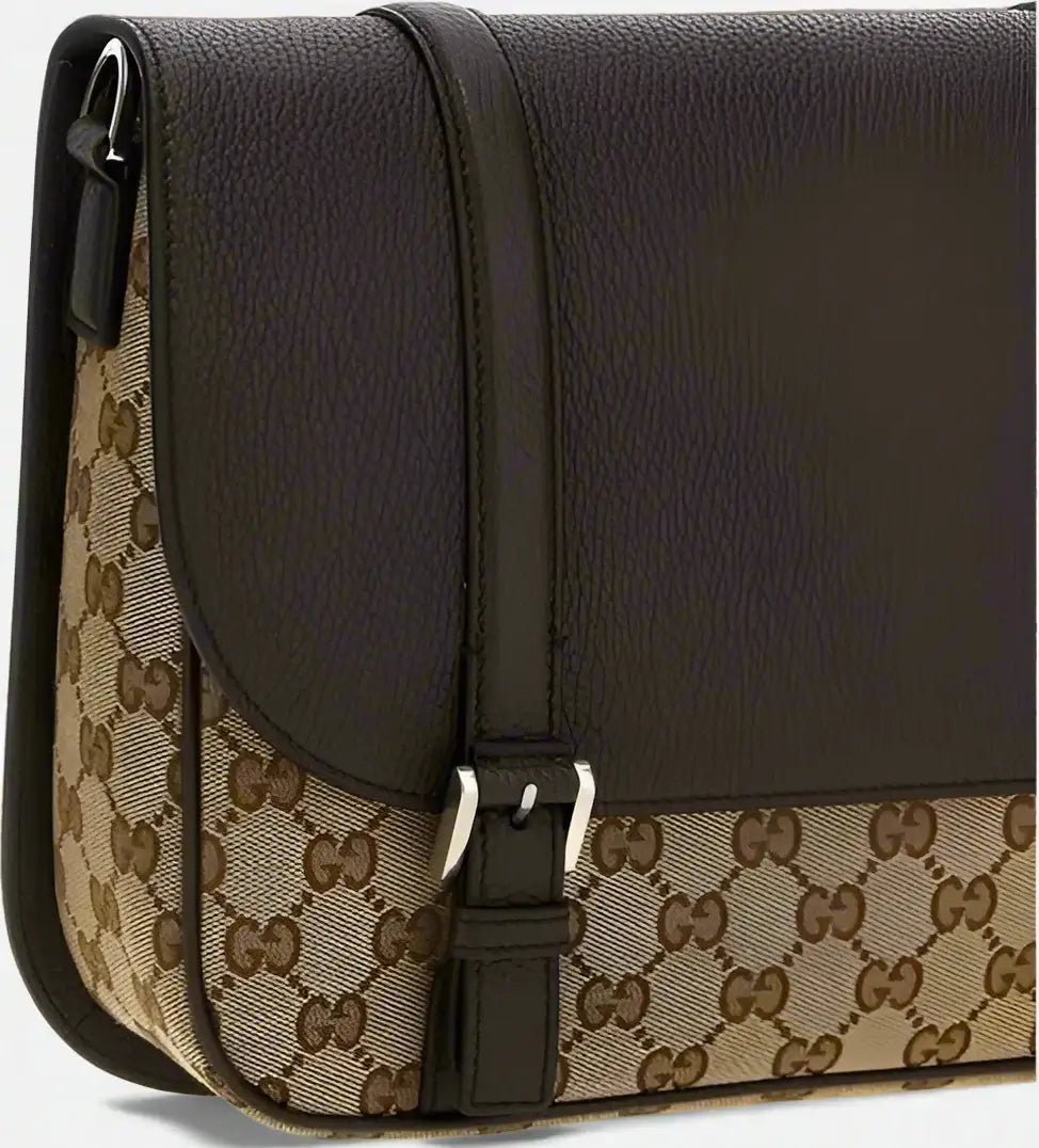 GUCCI men's brown GG Crossbody Bag