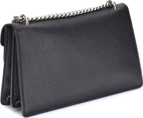 GUCCI black leather Dionysus medium Shoulder Bag