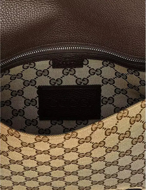 GUCCI men's brown GG Crossbody Bag