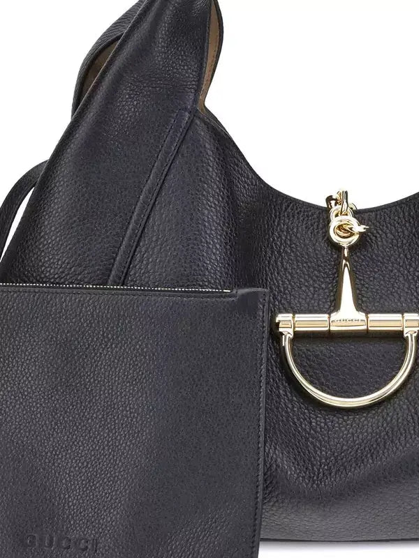 GUCCI SOFTBIT brown or black leather maxi Shoulder Bag
