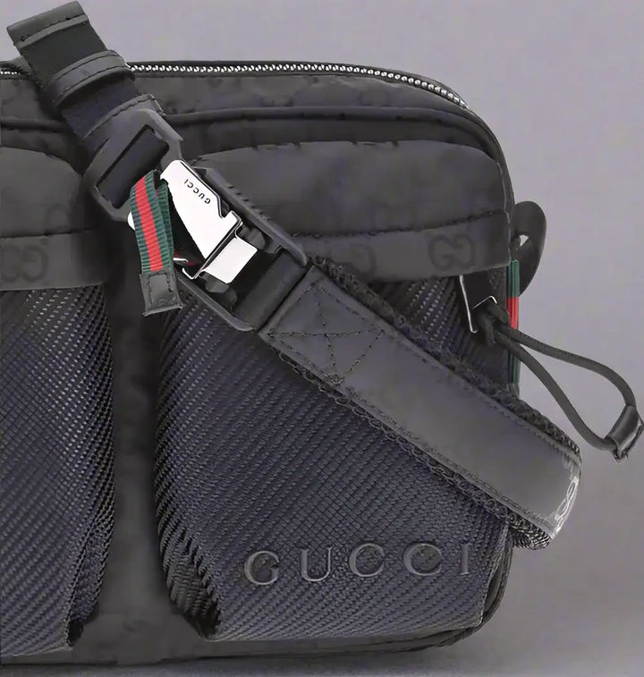 GUCCI men's black Nexus Small Shoulder Bag