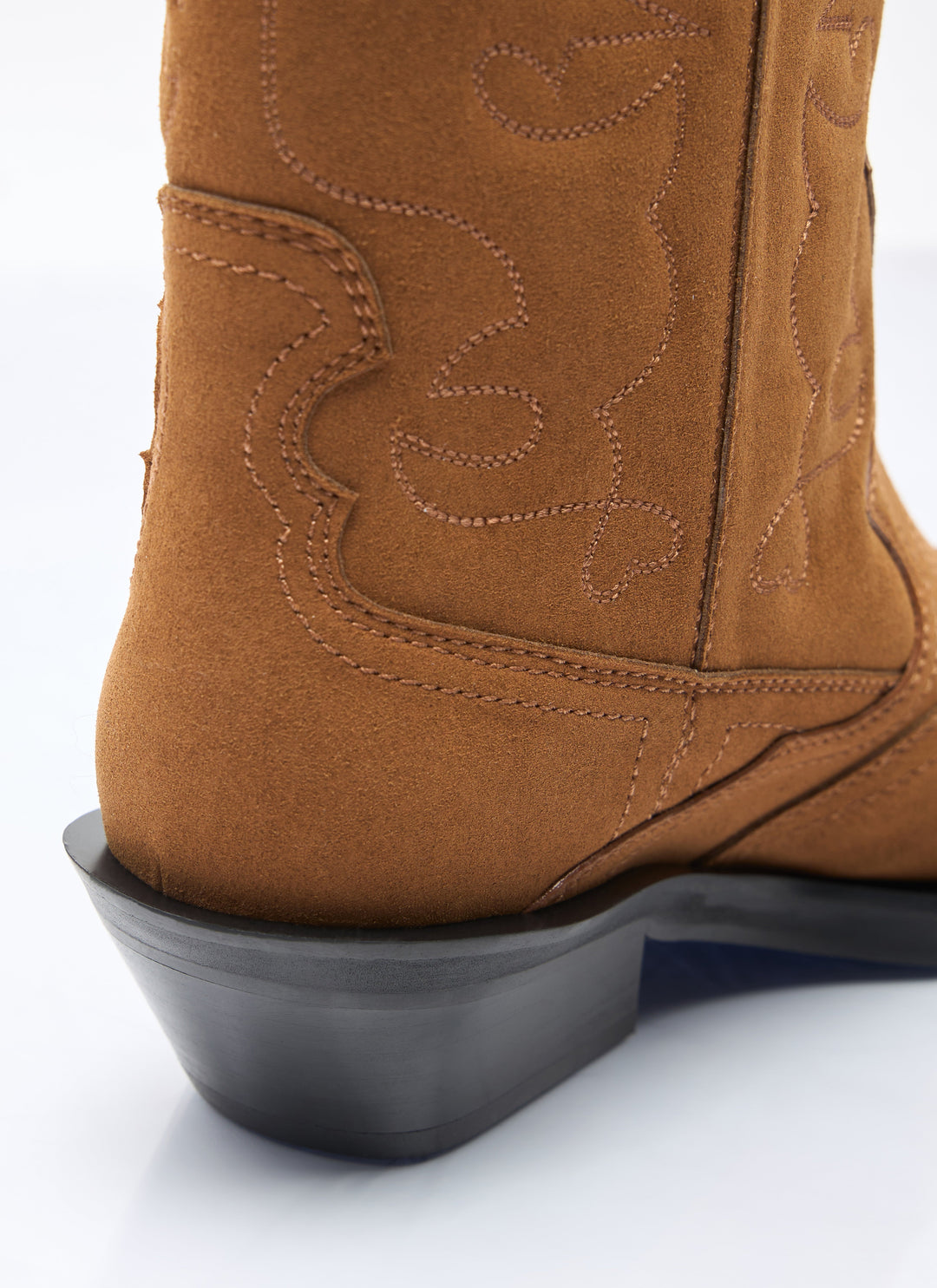 Ganni Women Mid Shaft Embroidered Western Boots