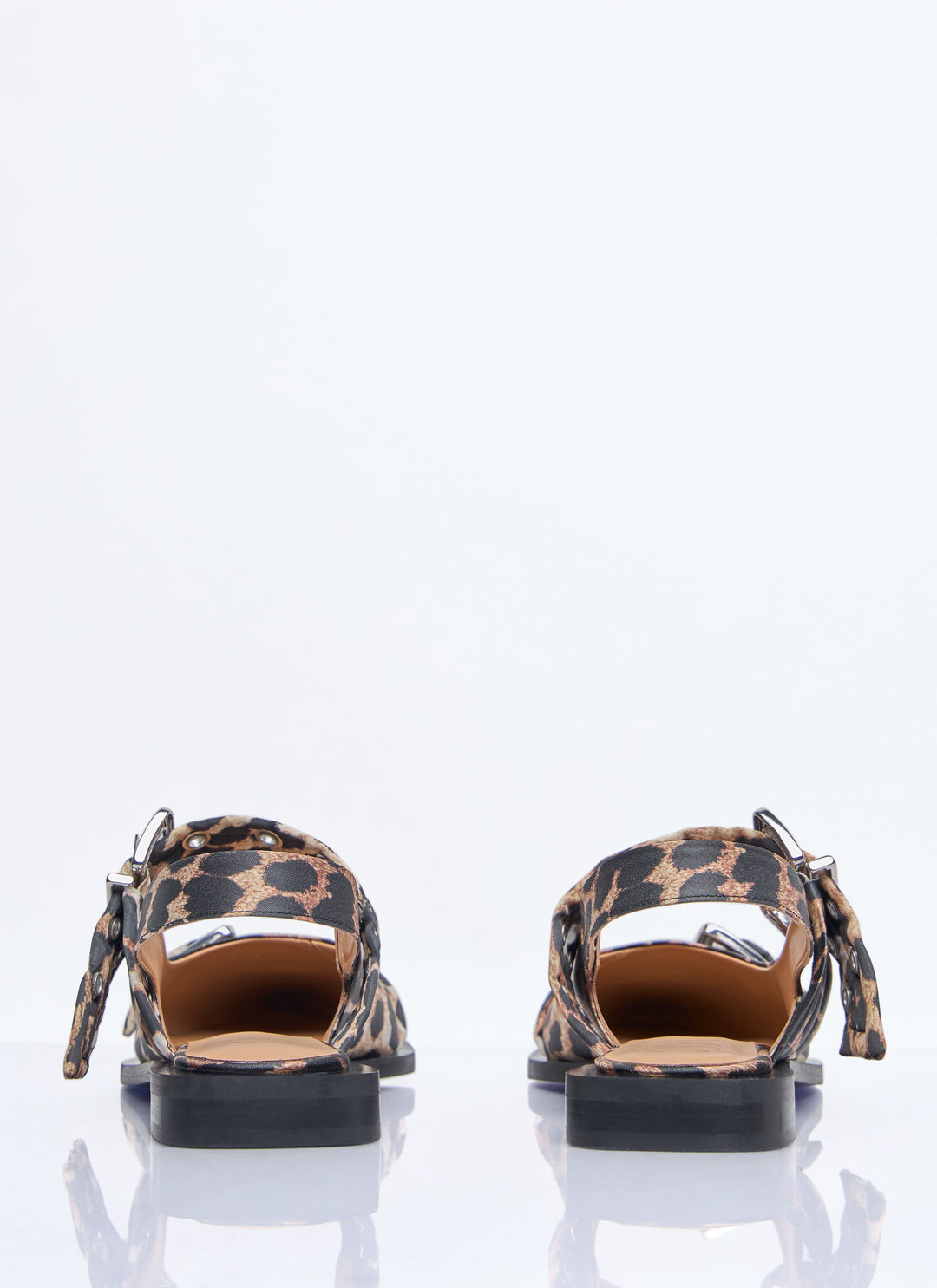 Ganni Women Feminine Buckle Ballerina Flats