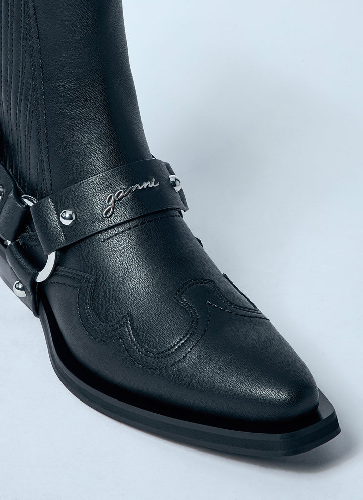 Ganni Women Low-Cut Western Chelsea Boots