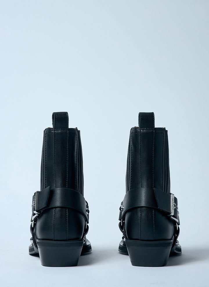 Ganni Women Low-Cut Western Chelsea Boots