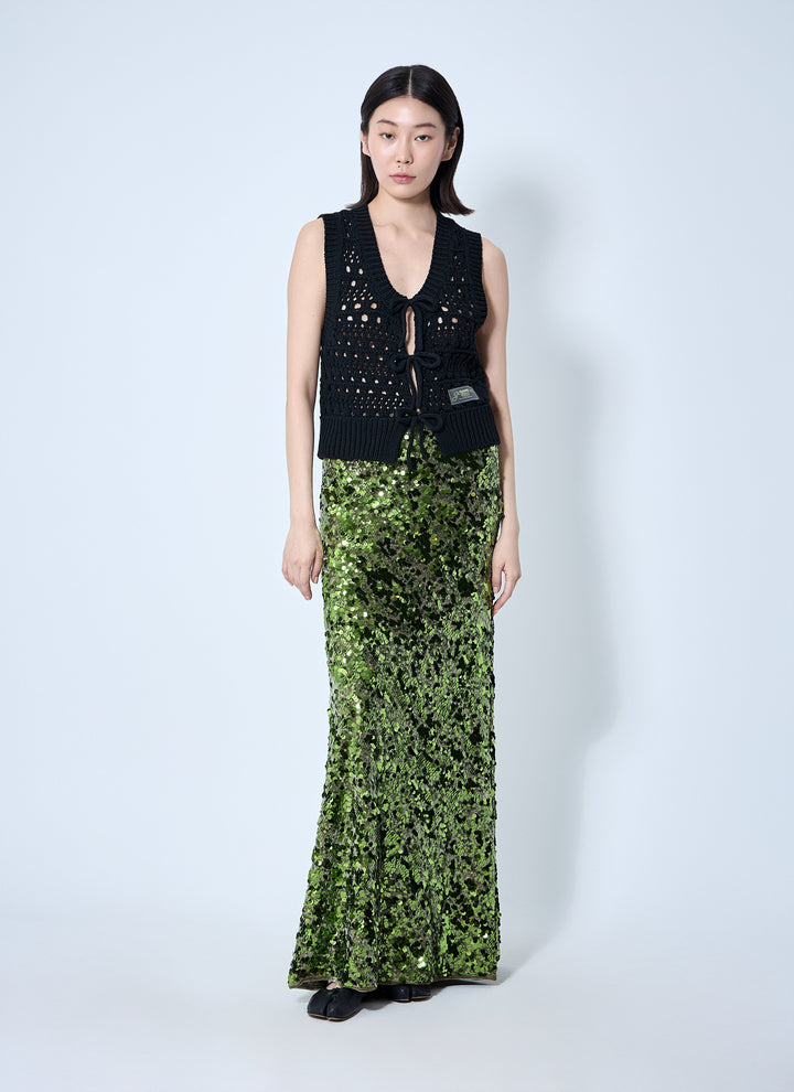 Ganni Women Logo Patch Vest