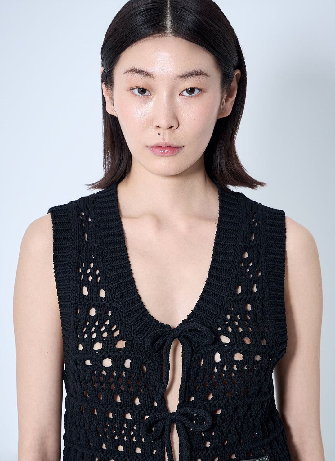 Ganni Women Logo Patch Vest