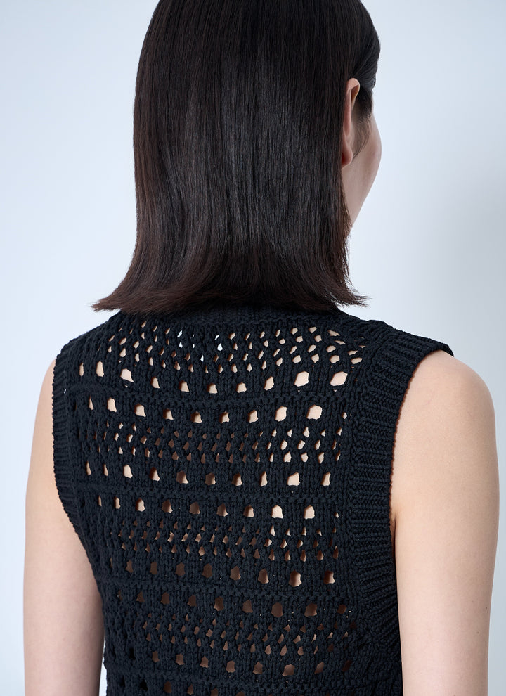 Ganni Women Logo Patch Vest