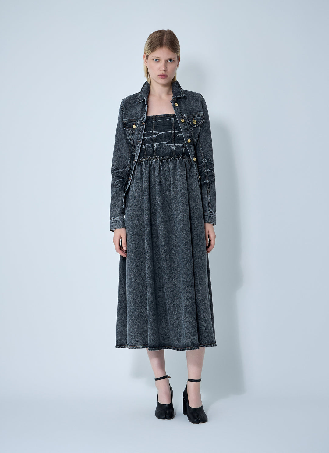 Ganni Women Stretch Future Denim Dress