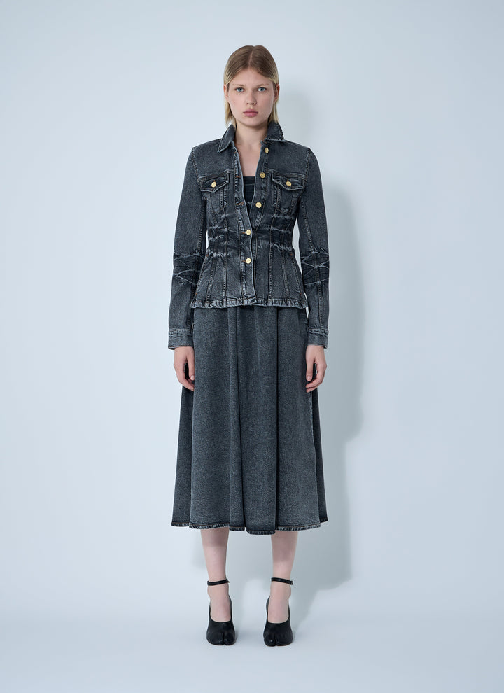 Ganni Women Stretch Denim Jacket