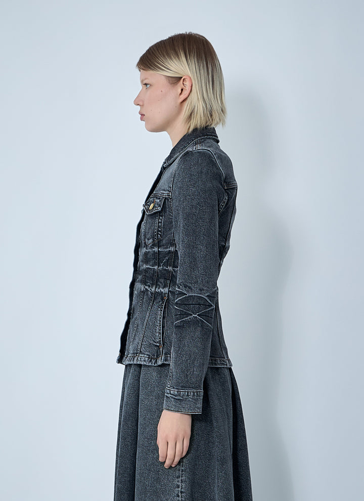 Ganni Women Stretch Denim Jacket